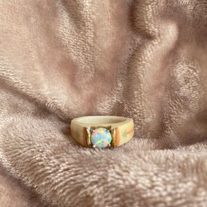 Deer antler ring size 8